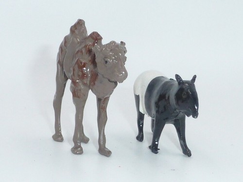 Antiguo Gran Bretaña Plomo Zoo Bebé Camello y Tapir Malayo Artículo 9006 En Caja - Imagen 10 de 12