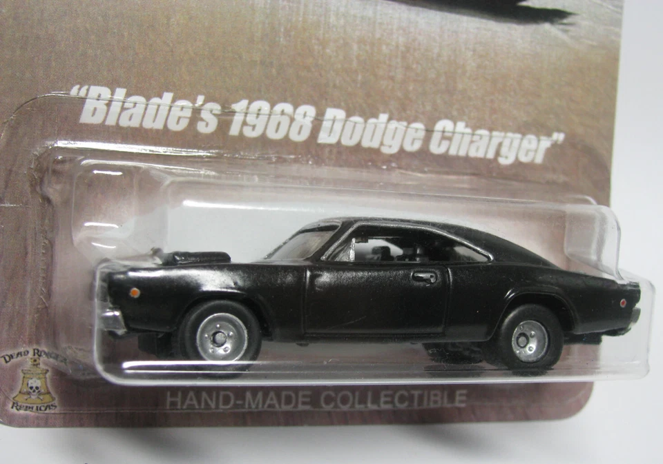 Blade Movie 1968 Dodge Charger Black Real Riders Hot Wheels Custom 1/64 - Image 3 of 4