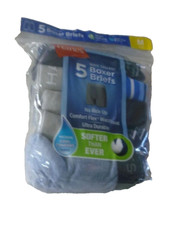 Boys size Medium 10/12 Hanes Boxer Briefs 5 Pack Assorted
