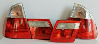 Driver Left Inner & Outer Marelli Tail Lights Yellow Turn Signal For E46 Wagon Driver Left Inner & Outer Marelli Tail Lights Yellow Turn Signal For E46 Wagon