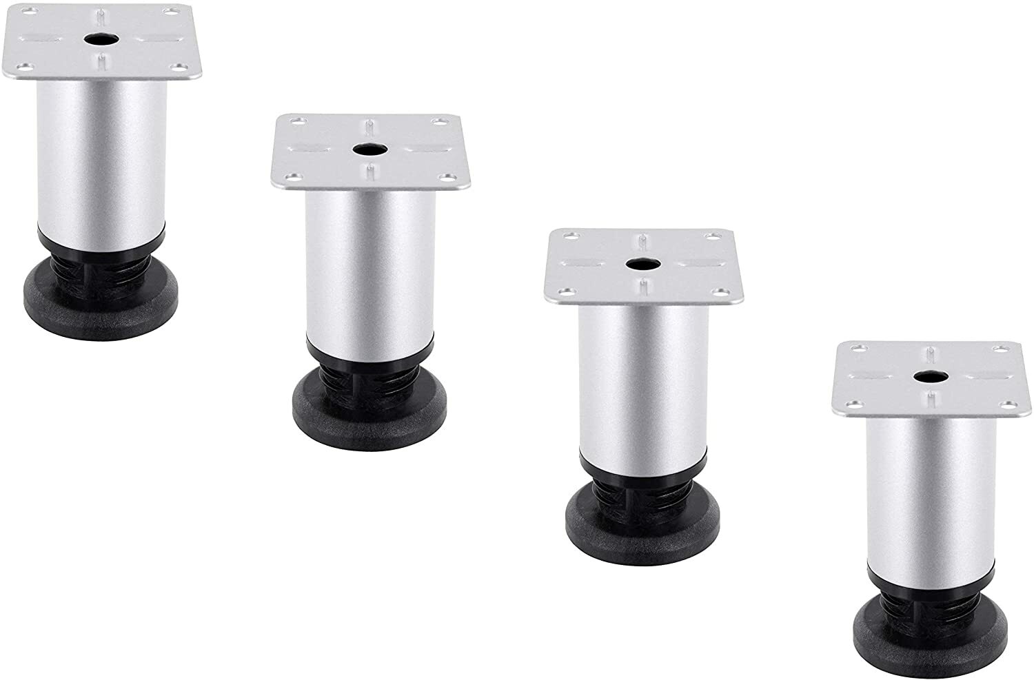 4 piedini per mobili piedini per mobili 70 - 200 mm cromo opaco gambe per tavolo base piedi armadio