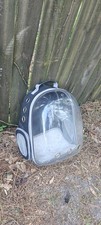 Transparent Black Pet Carrier Bag with Clear Front and Ventilation Holes