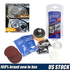 Car Headlight Lens Restoration Repair Kit Polishing Cleaner Cleaning Tools Clean