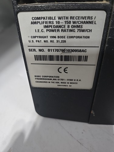 BOSE 301 SERIES IV BOOKSHELF DIRECT REFLECTING SPEAKERS TESTED Sounds AWESOME! - Picture 12 of 17