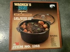 WAGNER WAGNER’S 1891 ORIGINAL 5 QT QUART DUTCH OVEN WITH GLASS LID Cookware NEW