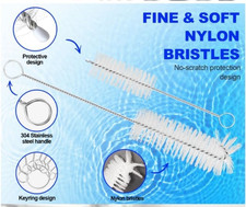 10 Pcs Nylon Straw Cleaning Brush Set   Bottle Pipe Cleaner Brushes for Straw...