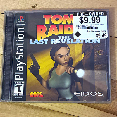 Eidos Tomb Raider: The Last Revelation (PS1) CASE AND MANUAL in great condition
