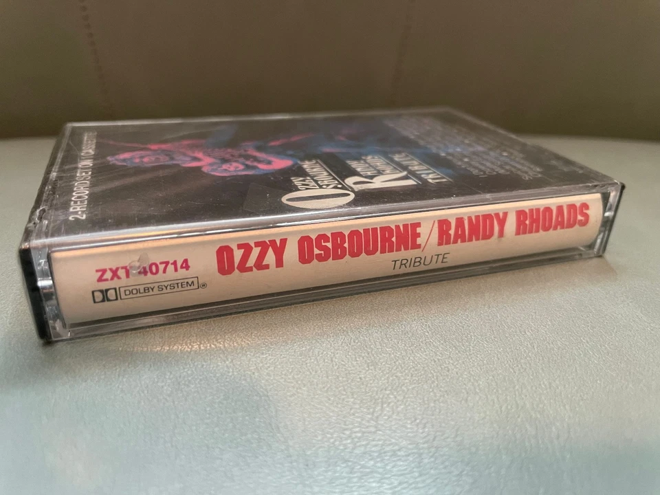 Sealed Ozzy Osbourne Randy Rhoads Tribute Cassette Tape Gold Stamp Promo - Image 3 of 4