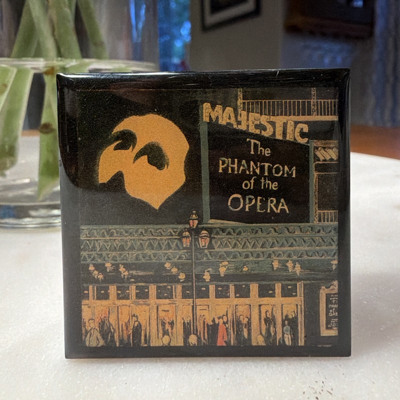 Majestic The Phantom of the Opera Matchbox/Match Holder w/ Matches 1988