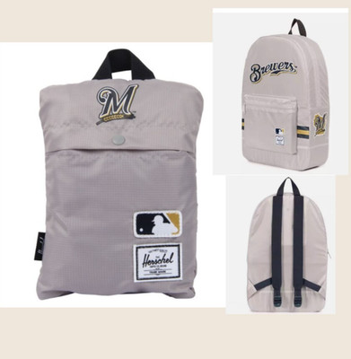 NWT HERSCHEL Packable Daypack Major League Baseball Milwaukee Brewers Backpack