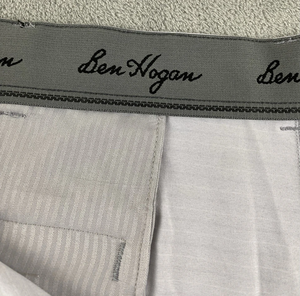 Мужские шорты Ben Hogan размер 42 серый белый в полоску повседневный C12 - Изображение 3 из 4