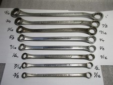 Vintage Craftsman V Sae Double Box End Wrench Set 8pc Usa 381