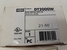 HUBBELL DT2000W Digital Timer Wall Switch NEW, open box