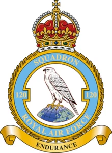 No. 120 Squadron RAF badge patch Self Adhesive Vinyl Sticker
