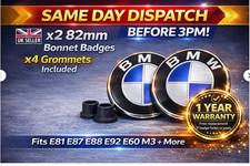 82mm Front Bonnet Badge Emblem Replacement Compatible With BMW E81 E87 E88 E92