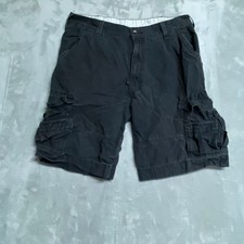 Levi's Cargo Shorts Mens 36 Black 100 Cotton Pockets Utility Outdoor Casual