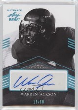 2021 Leaf Ultimate Draft Platinum Spectrum 16/30 Warren Jackson #PA-WJ1 Auto 1b8