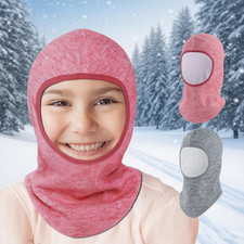 Boys Girls Toddler Cycling Balaclava Fleece Thermal Face Mask Windproof Ski Hood