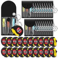 40 Pcs Mini Tape Measure Keychain Bulk Mini Screwdriver Keychain Set Adult To...