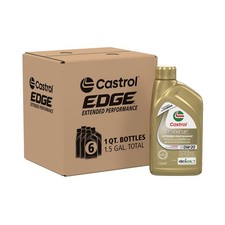 Castrol Edge Extended Performance 0W-20 Motor Oil 1 1 Quart Pack of 6, Amber 56.44 per gallon