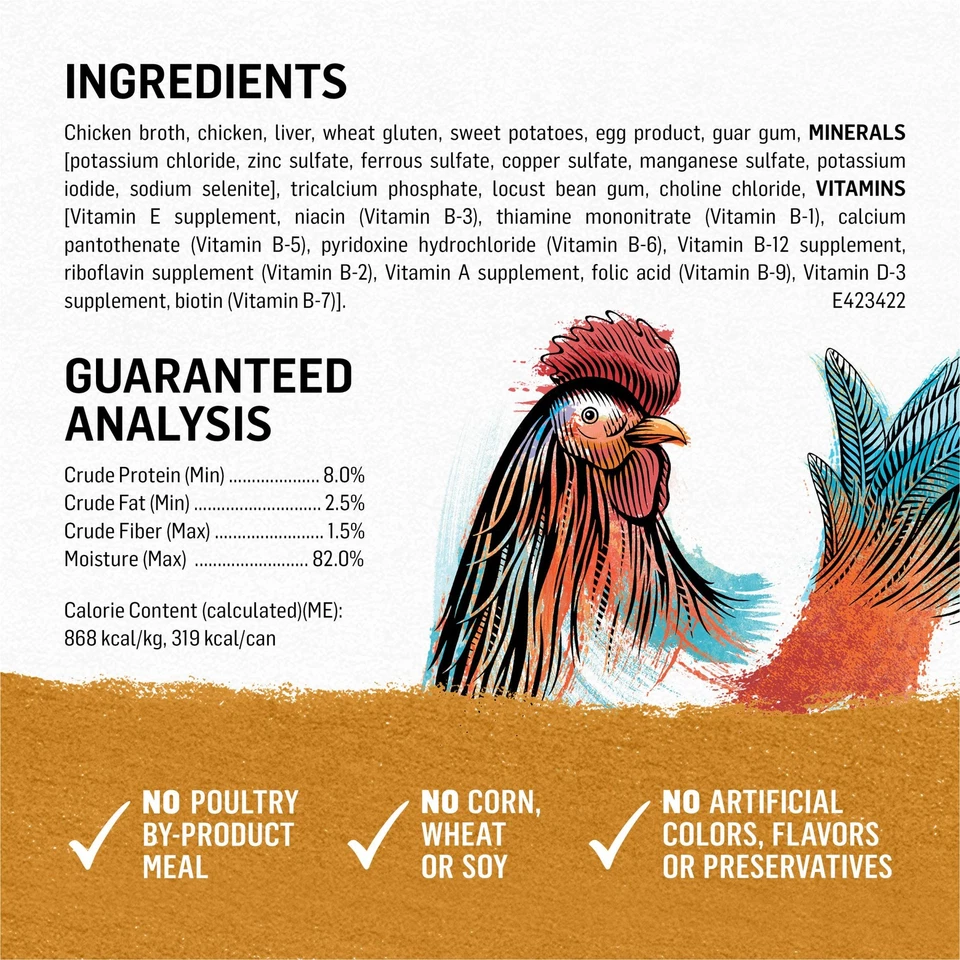 Chicken Sweet Potato Grain Free Wet Dog Food 12 Pack 12.5 oz Cans - Image 4 of 4