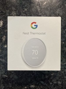 NEW Google Nest Thermostat Smart Programmable Wifi Snow GA01334-US Sealed Box