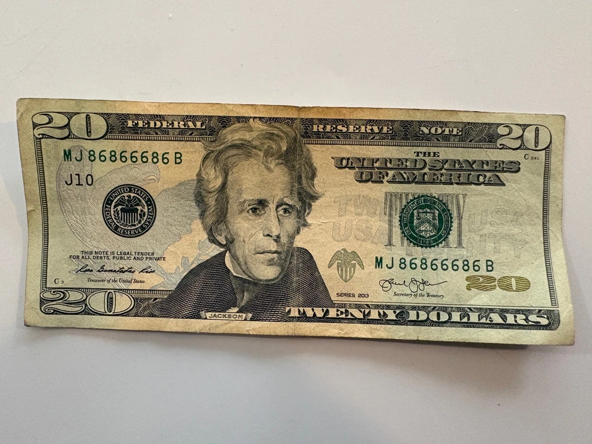 $20 2013 US Small Size Paper Money Notes for sale | eBay
