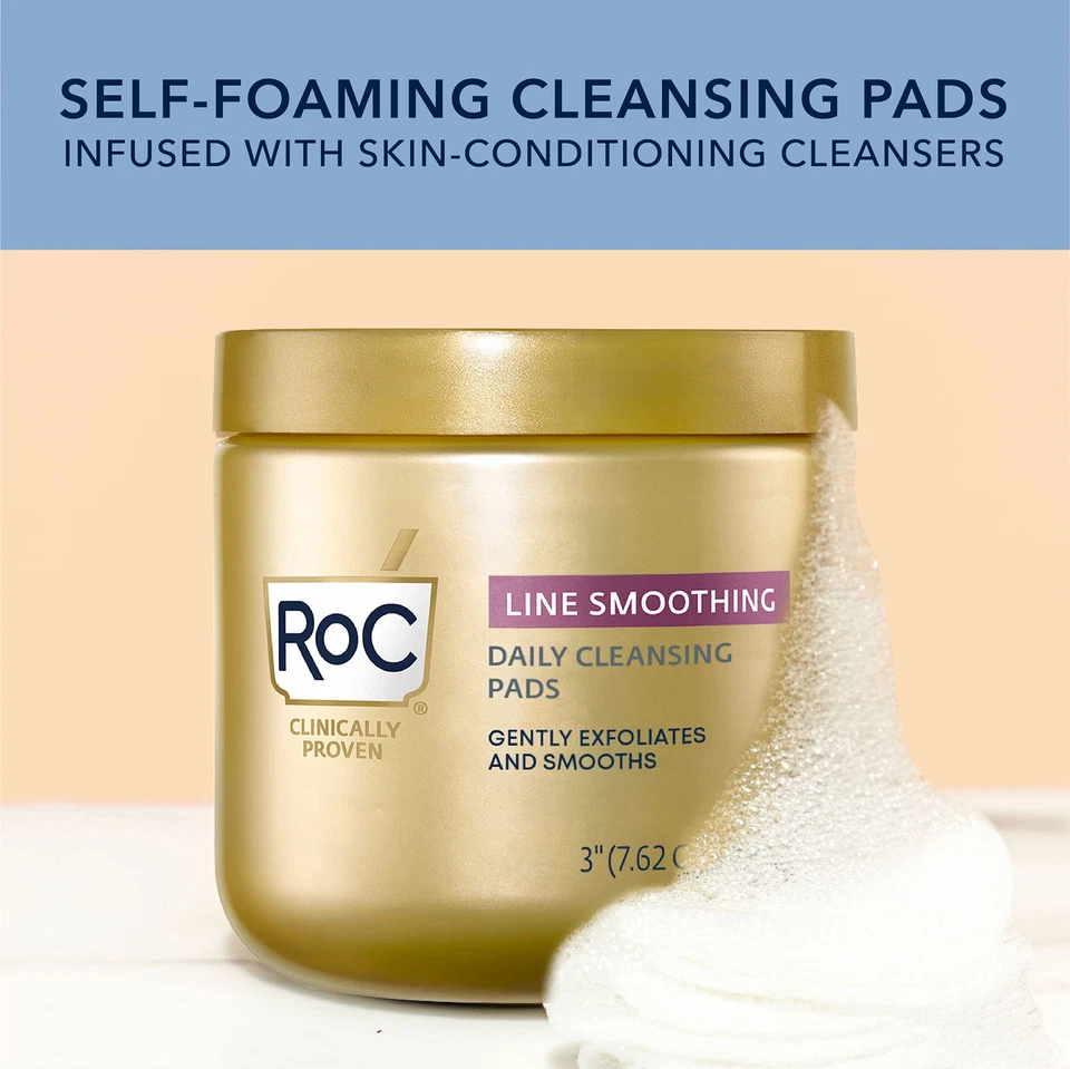 RoC Resurfacing Disks Hypoallergenic Exfoliating Makeup Remover Pads - Image 3 of 4