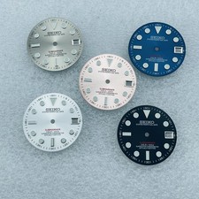 28.5mm Green Luminous Watch Dial Date Fit NH35 NH36 Movement