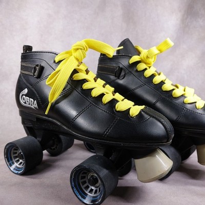 Vintage Cobra Roller Derby Speed Skates Power Formula Wheels Size 9 1980's