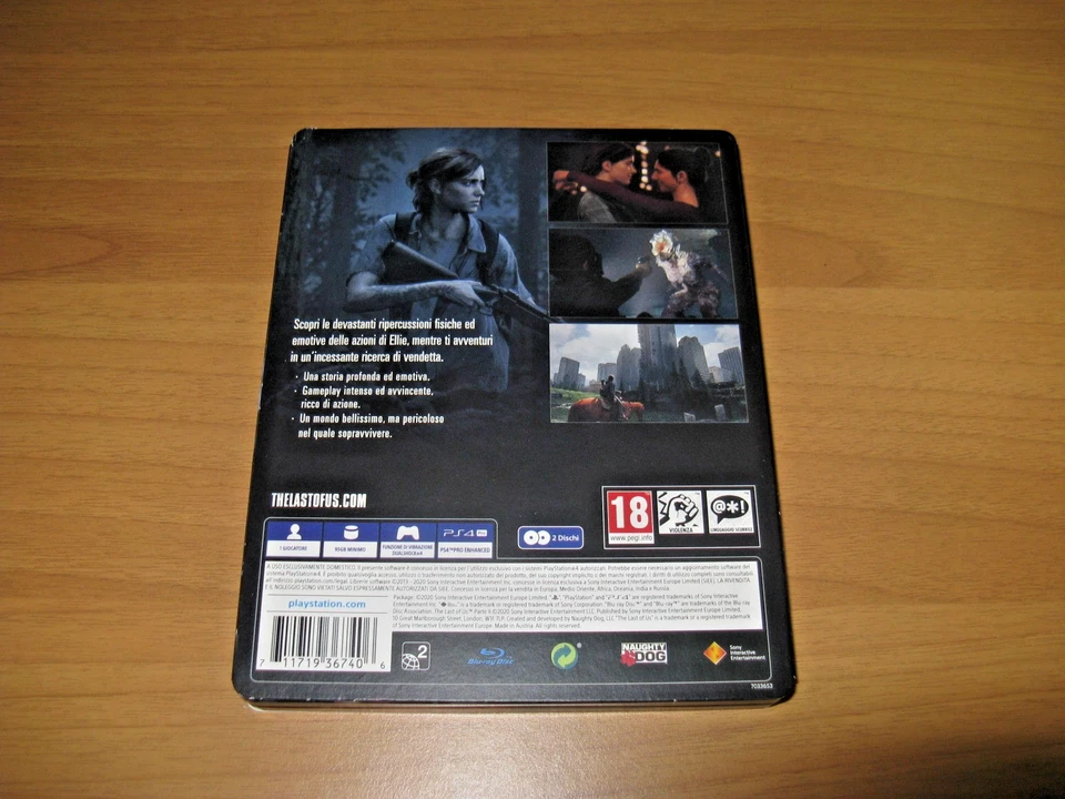 The Last of Us Parte II PS4 PAL ITA SteelBook Edizione Limitata Come Nuovo, foto 2 di 5