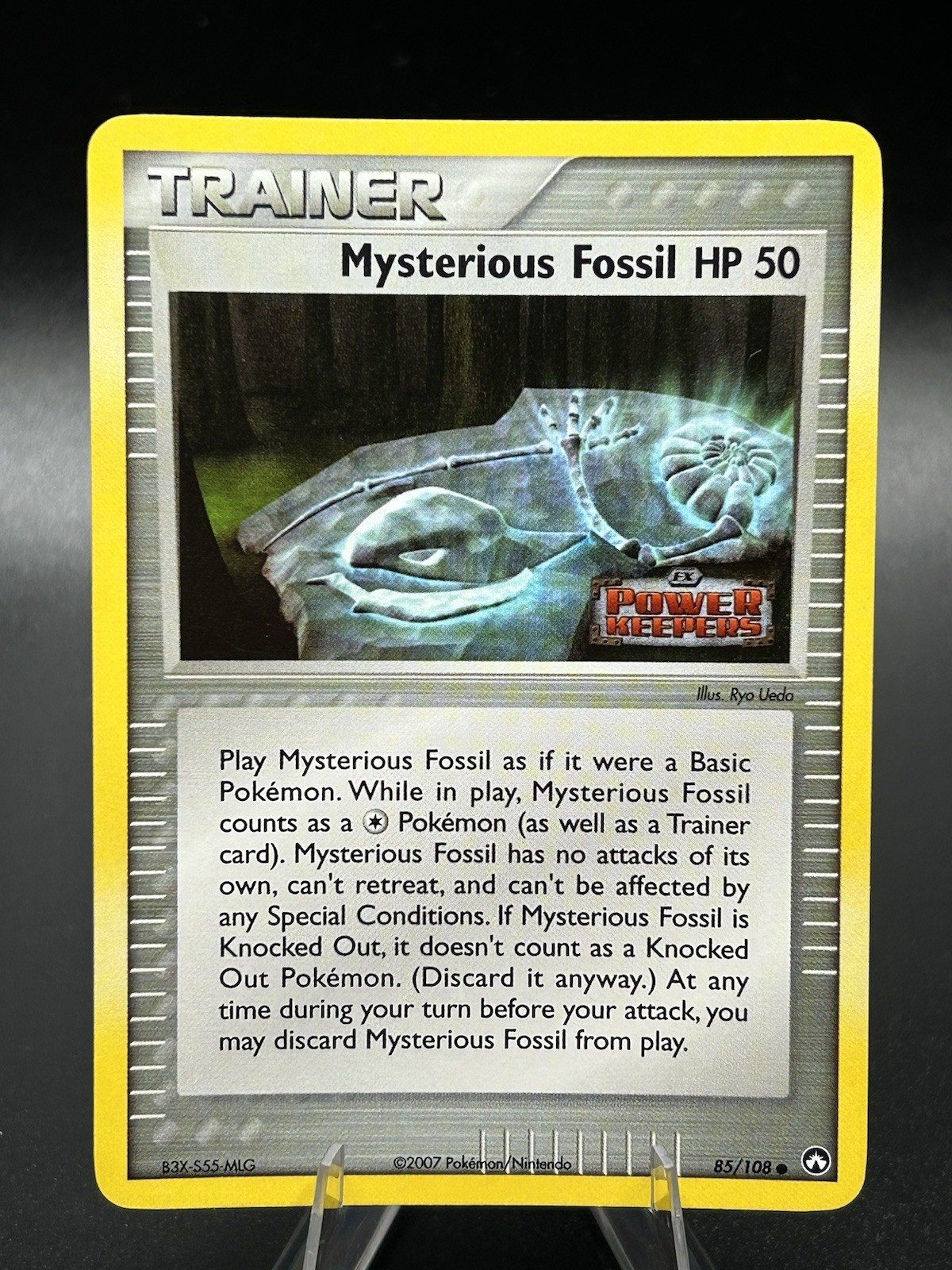 Pokemon Card - Mysterious Fossil Power Keepers 85/108 Reverse Holo Stamped