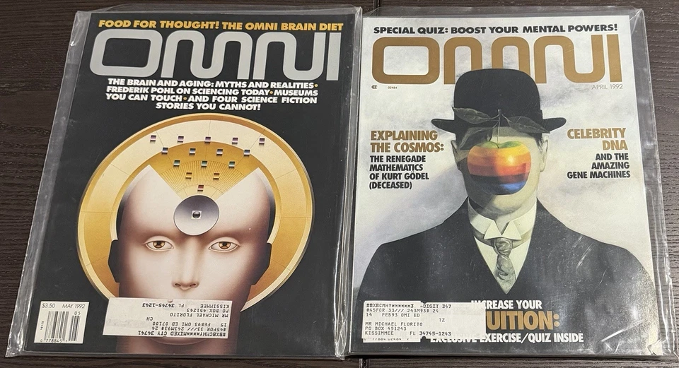 Rare Vintage OMNI Magazine Lot Of 11 From 1978-1992 Foto 2 de 4