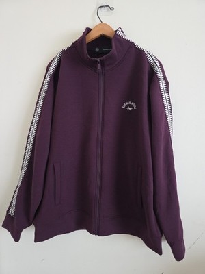GU Undercover Kosmik Noise Burgundy Track Jacket Sz XL