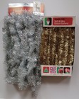 New Vintage Doubl Glo Christmas Deluxe Tinsel Gold & Silver Garland 15 & 18 Feet — photo 1