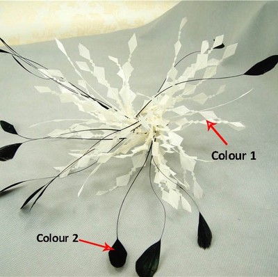 80 Farben Gänsekuchenfeder gedrehtes Gestell Flower Millinery für Hut Fascinator