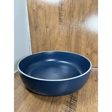CORDON BLEU 9.5” Round Pasta Bowl Blue Heavy Stoneware