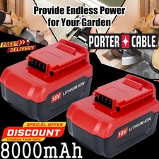 2PACK 8.0Ah Lithium Ion Battery FOR Porter Cable 18V PC18B PC18BL PC18BLX Tool