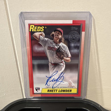Topps 2025 Series 2 Rhett Lowder Reds Rookie Auto 1990 Insert #90B2-RL