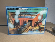 Spur H0 Märklin 7288 Drehscheiben-Lokschuppen 3-ständig Bausatz ungebaut