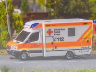 Faller H0: 161445 Car - System -MB Sprinter Rettungswagen ''DRK'' - NEU/OVP