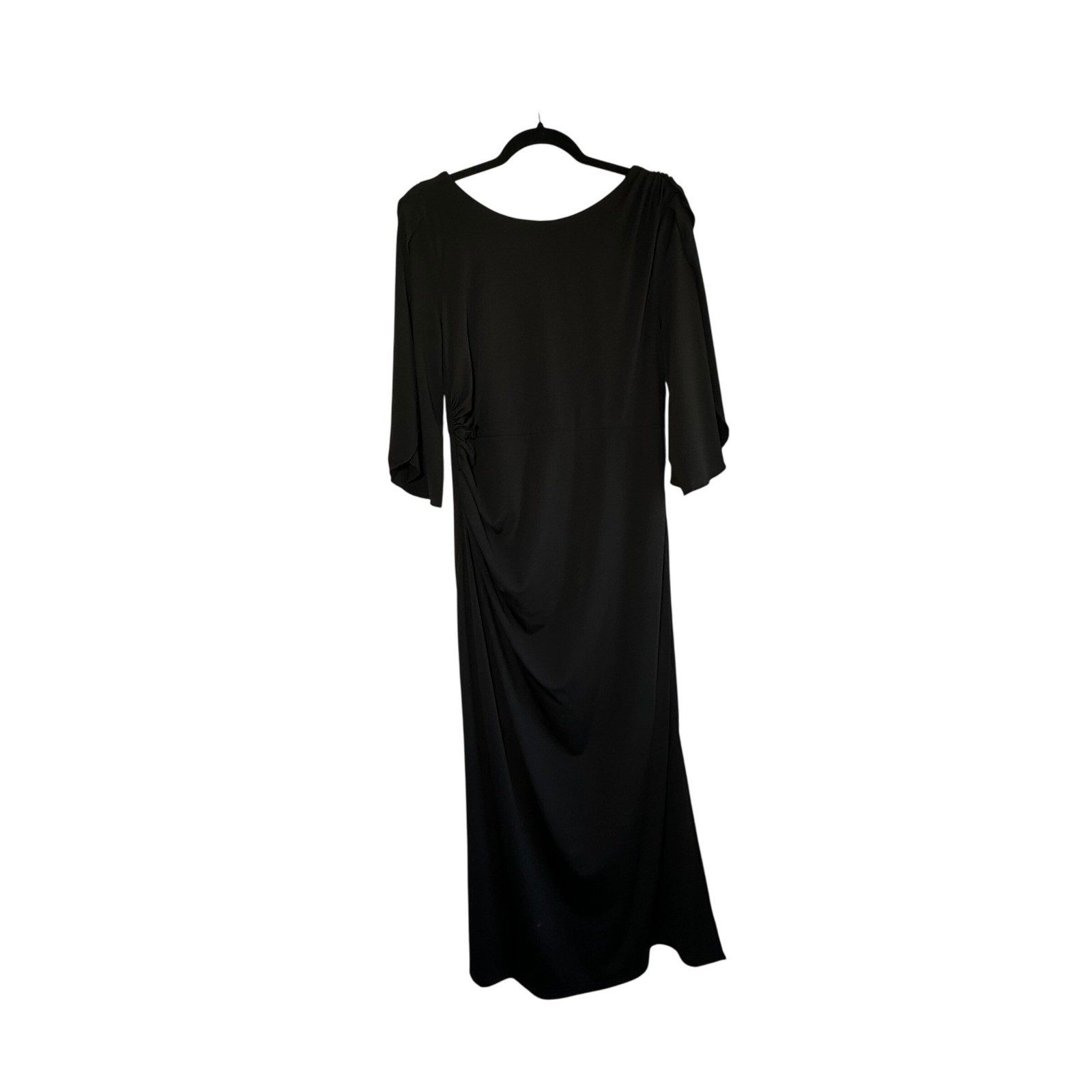 Grace Karin Black Maxi Dress Evening Party Cocktail Ruched Lined