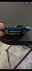 Vintage HOT WHEELS CUSTOM CORVETTE Redline Car in Aqua Blue 1968 MATTEL, INC USA