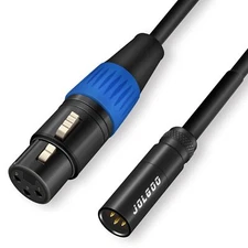 Mini XLR Male to XLR Female Adapter Cable 3-pin Mini XLR Male to XLR Female A...