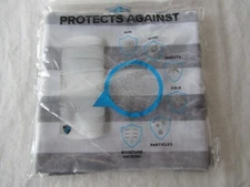 SA CO Neck Gaiter, Face Mask, Bandana cloth Headband - Grey & White Stipe - NEW