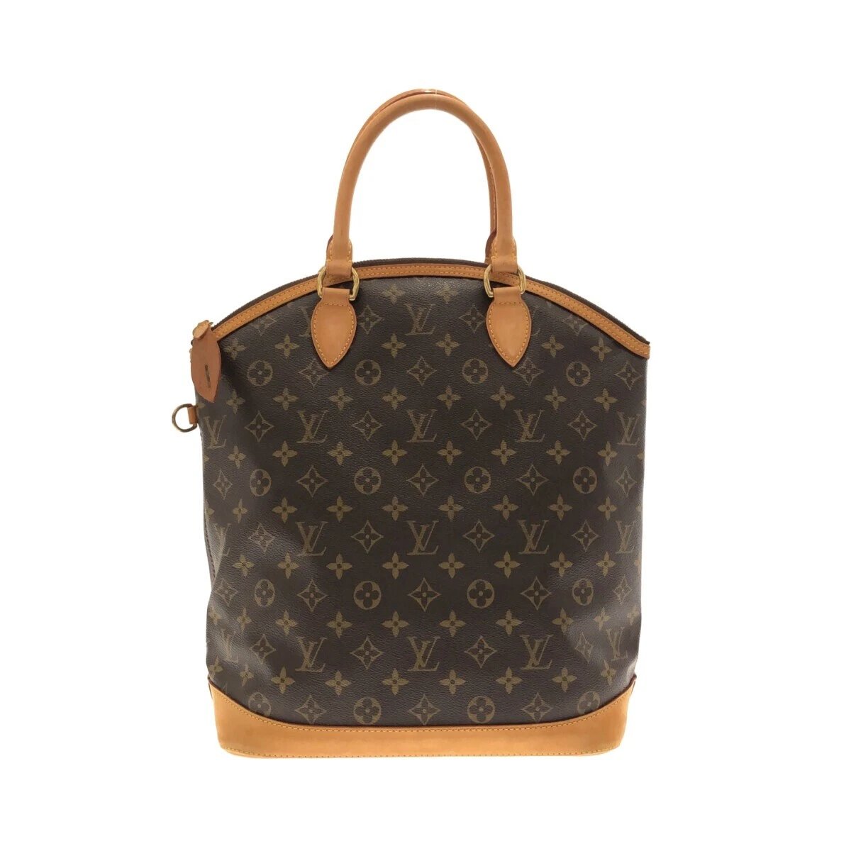 Louis Vuitton Lockit MM Monogram Tote Bag Brown