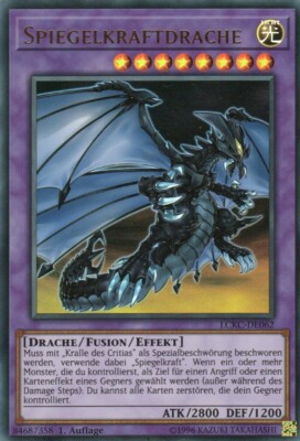 yugioh 1x mirror force dragon LCKC-EN062 ULTRA RARE 1ST EDITION GERMAN