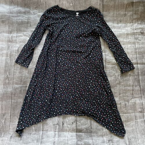 Girl’s Old Navy Asymmetric Hem Polka Dot Dress L 10/12