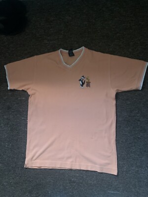 Vintage Warner Bros Studio Shop Tweety Pie Pfirsich Poloshirt Größe XS
