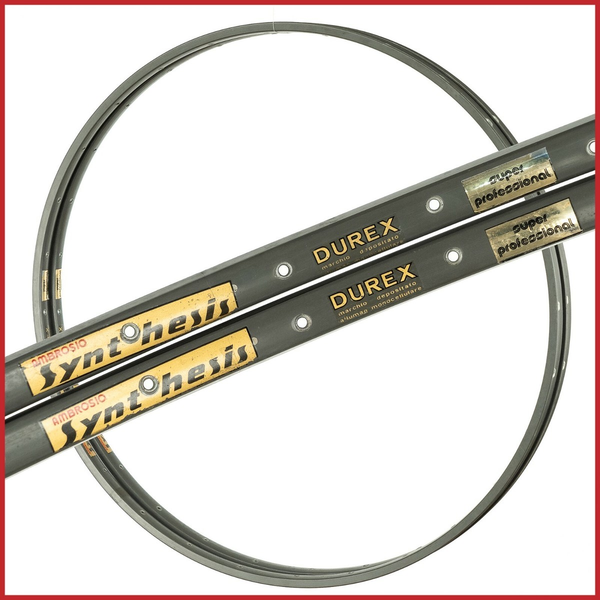 ホイールSYNTHESIS AMBROSIO DUREX700c HB-7700 Ambrosio Metamorphosis 700C 32h Durex Servizio Corse tubular